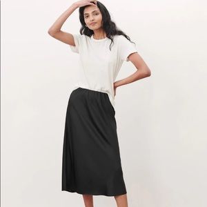 NWT Jenni Kayne black slip skirt, sz XXL